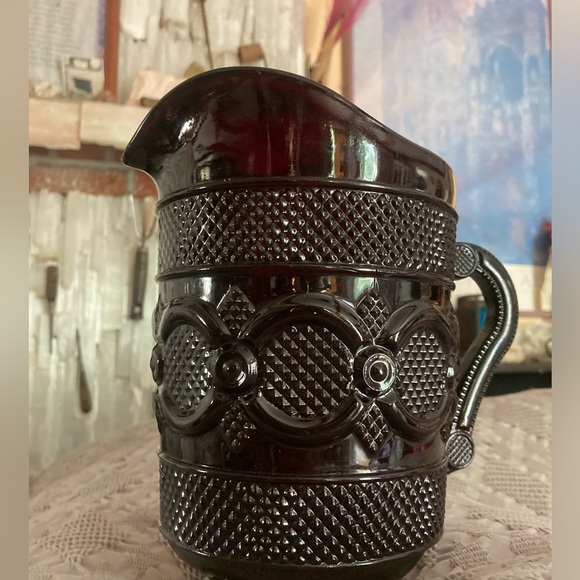 Avon 1876 Cape Cod Ruby Red Pitcher - Picture 2 of 5